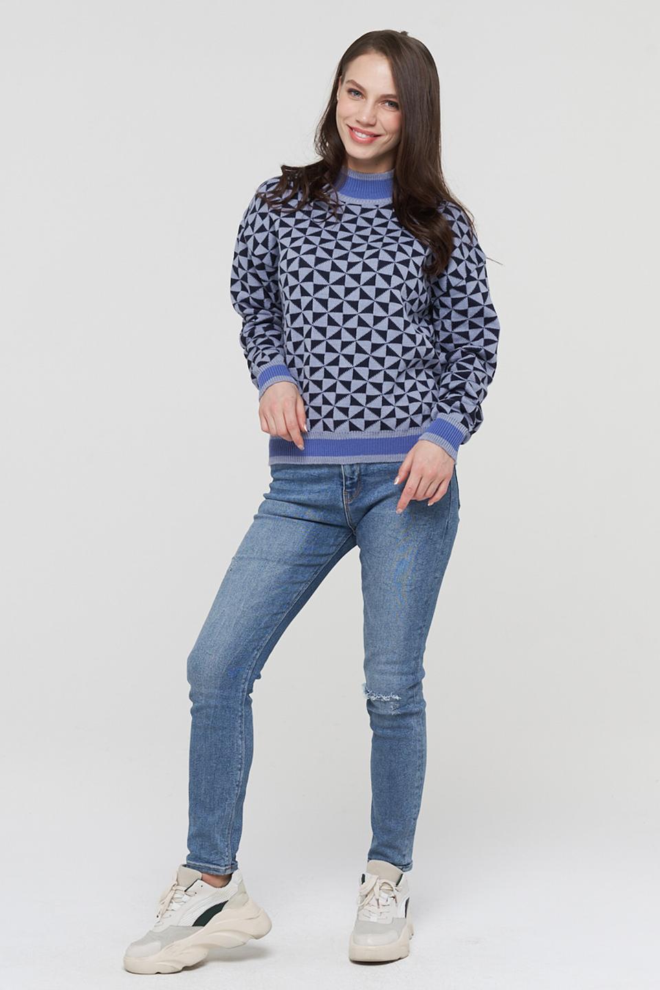 Джемпер BE YOU с геометрическим узором