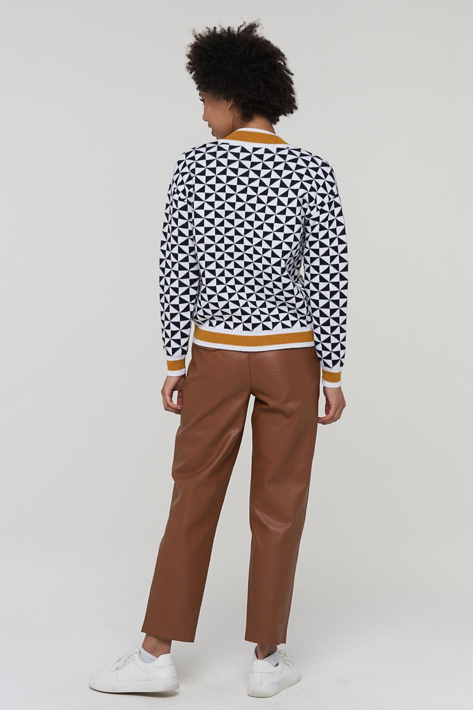 Джемпер BE YOU с геометрическим узором