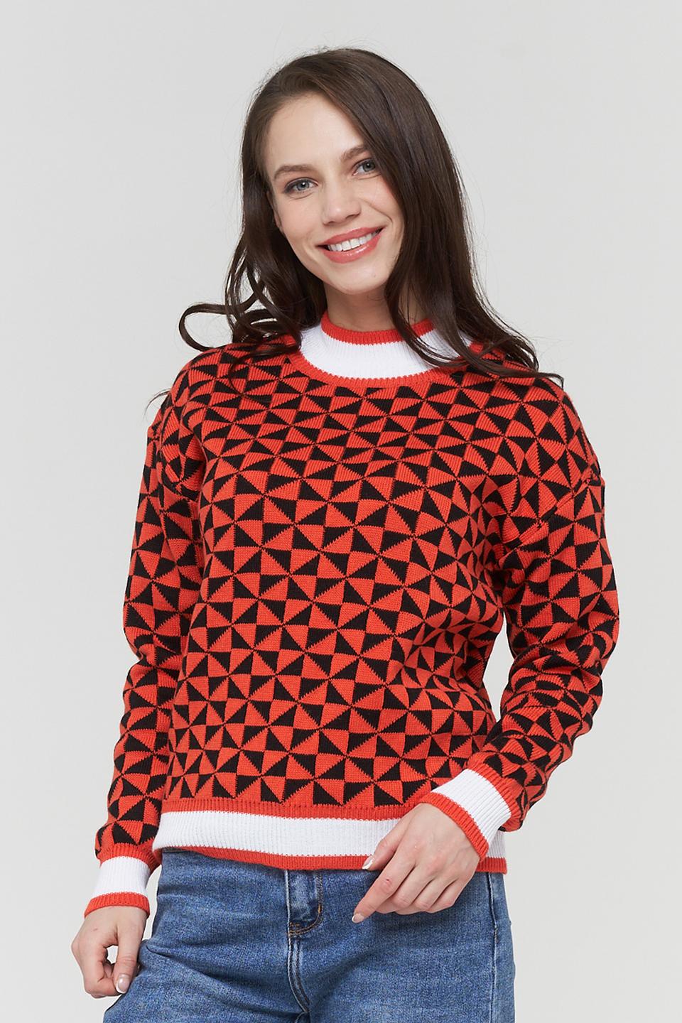 Джемпер BE YOU с геометрическим узором