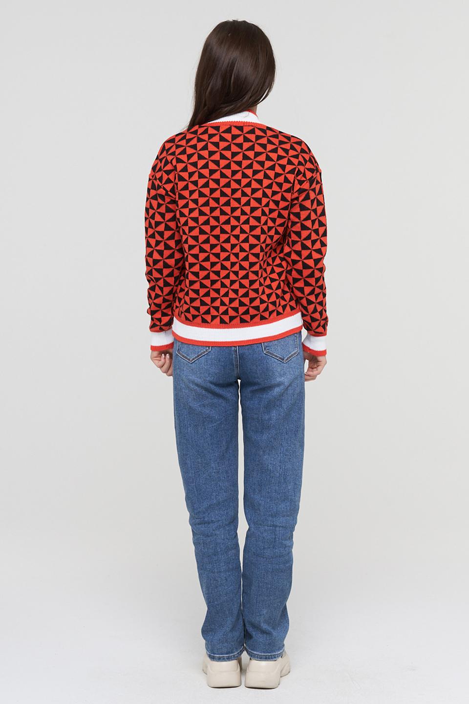 Джемпер BE YOU с геометрическим узором