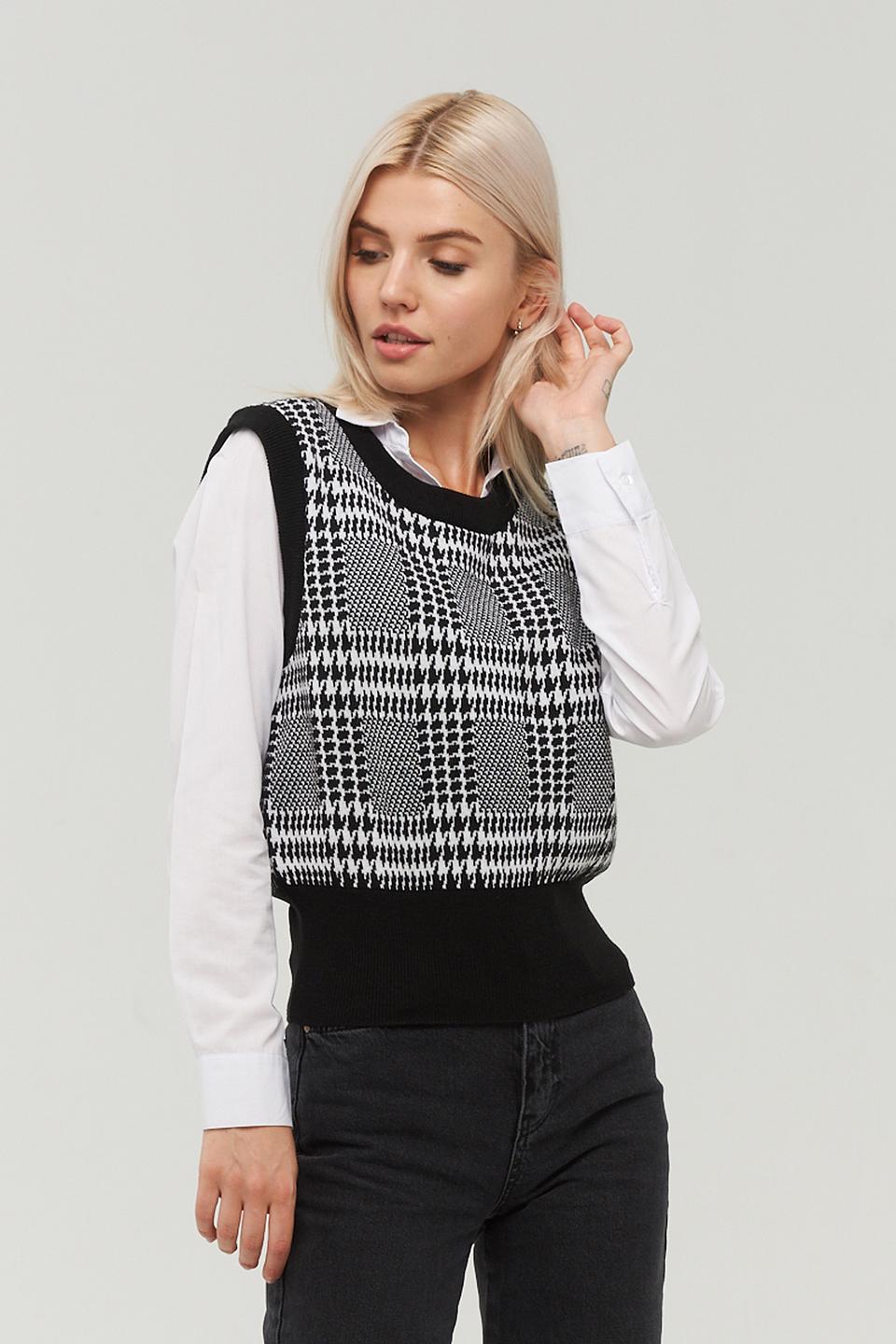 Жилет BE YOU в клетку