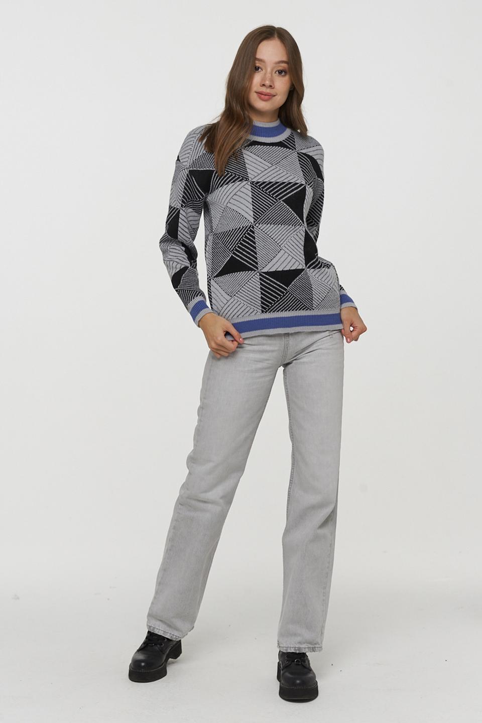 Джемпер BE YOU с геометрическим узором