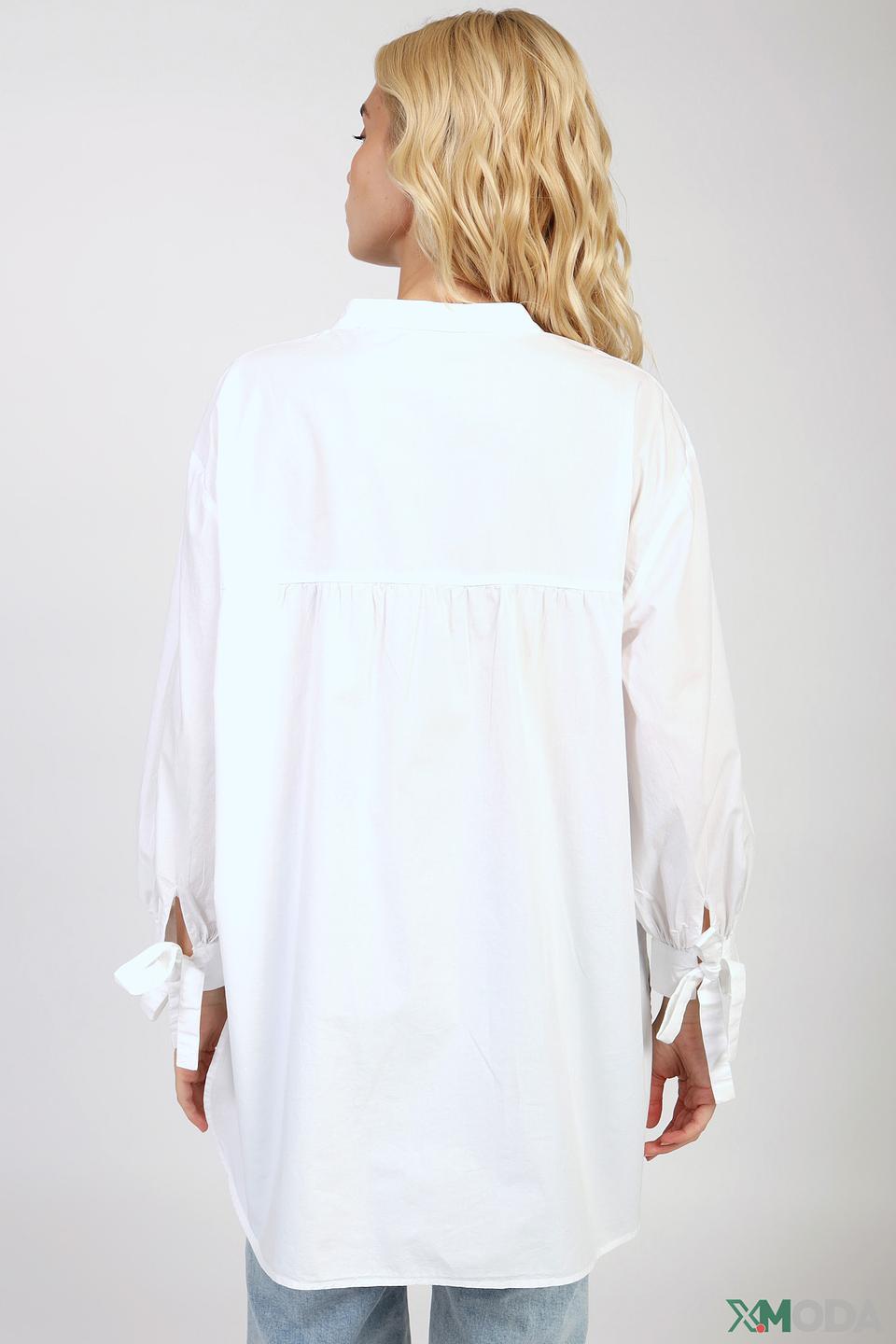 Блуза Rich and Royal белая с рукавами-фонариками