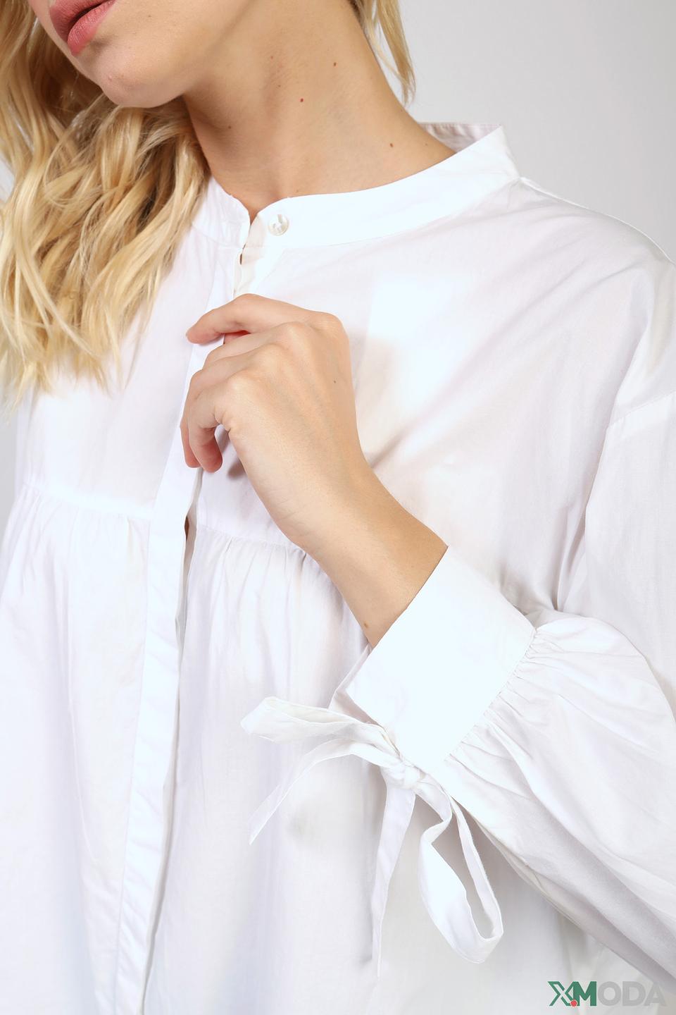 Блуза Rich and Royal белая с рукавами-фонариками