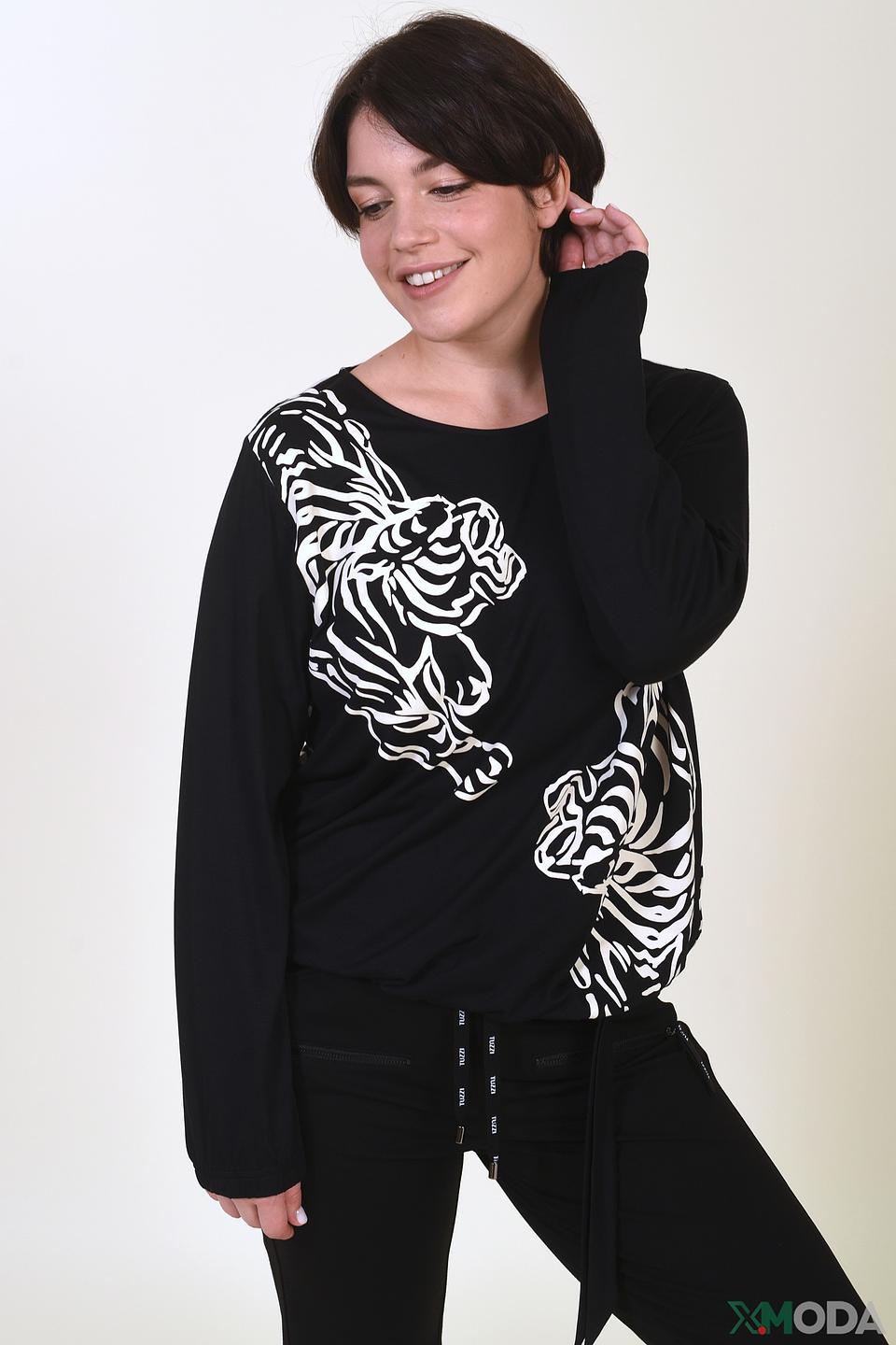Джемпер Tuzzi с тигром чёрный