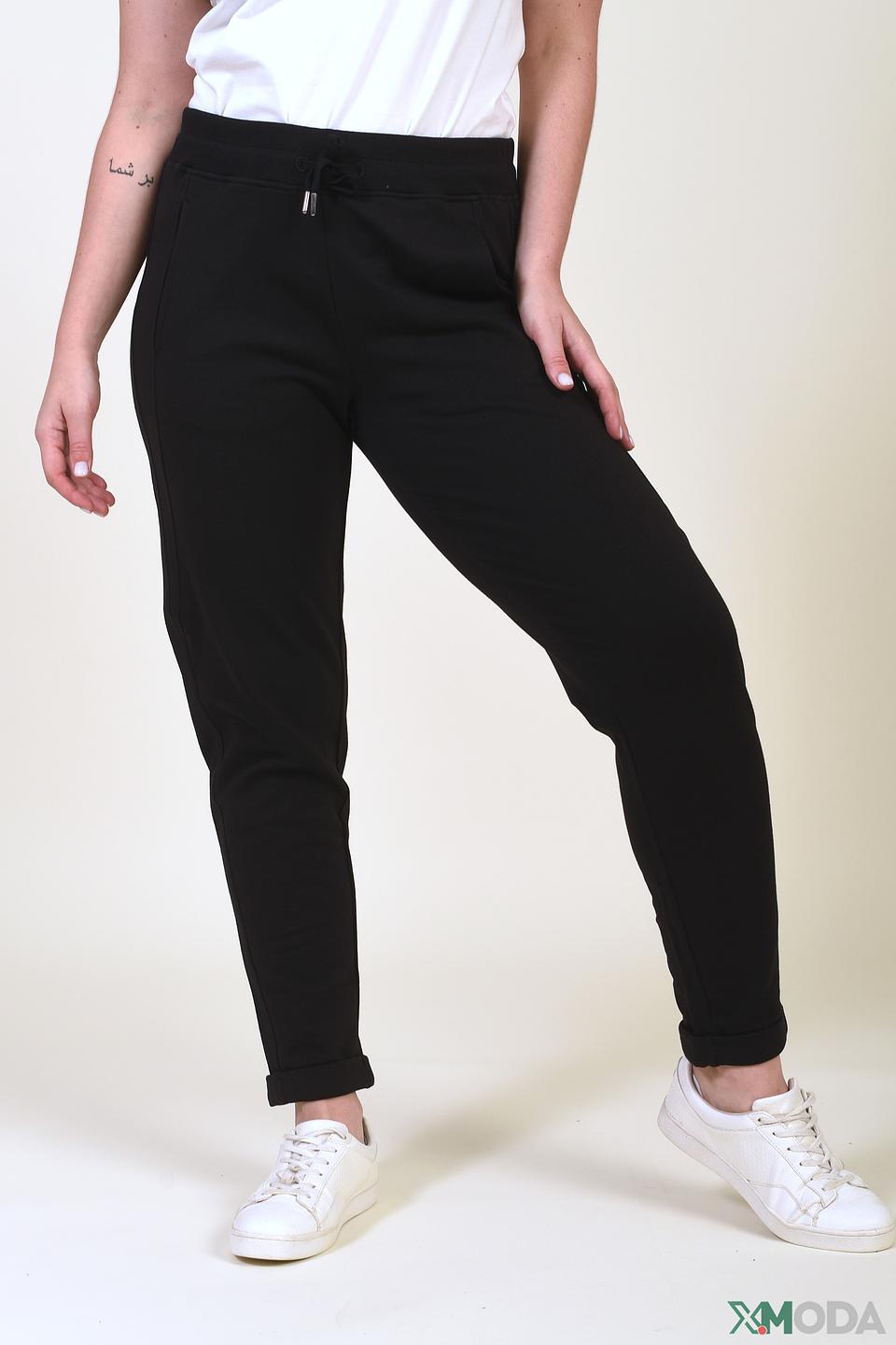 Брюки Margittes чёрные с манжетами