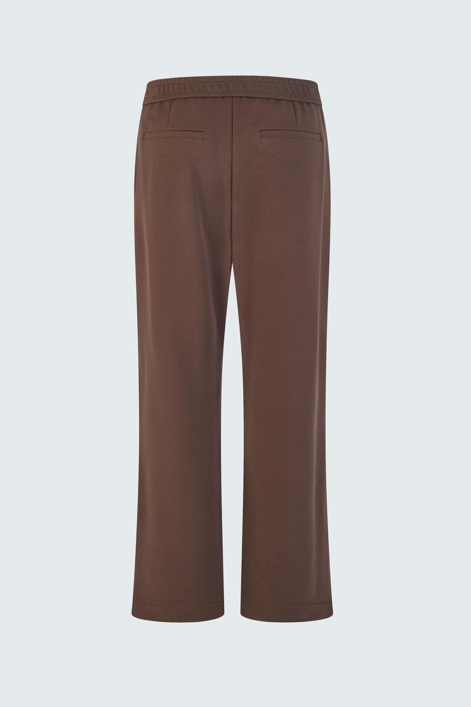 Коричневые брюки Rabe collection с широким поясом