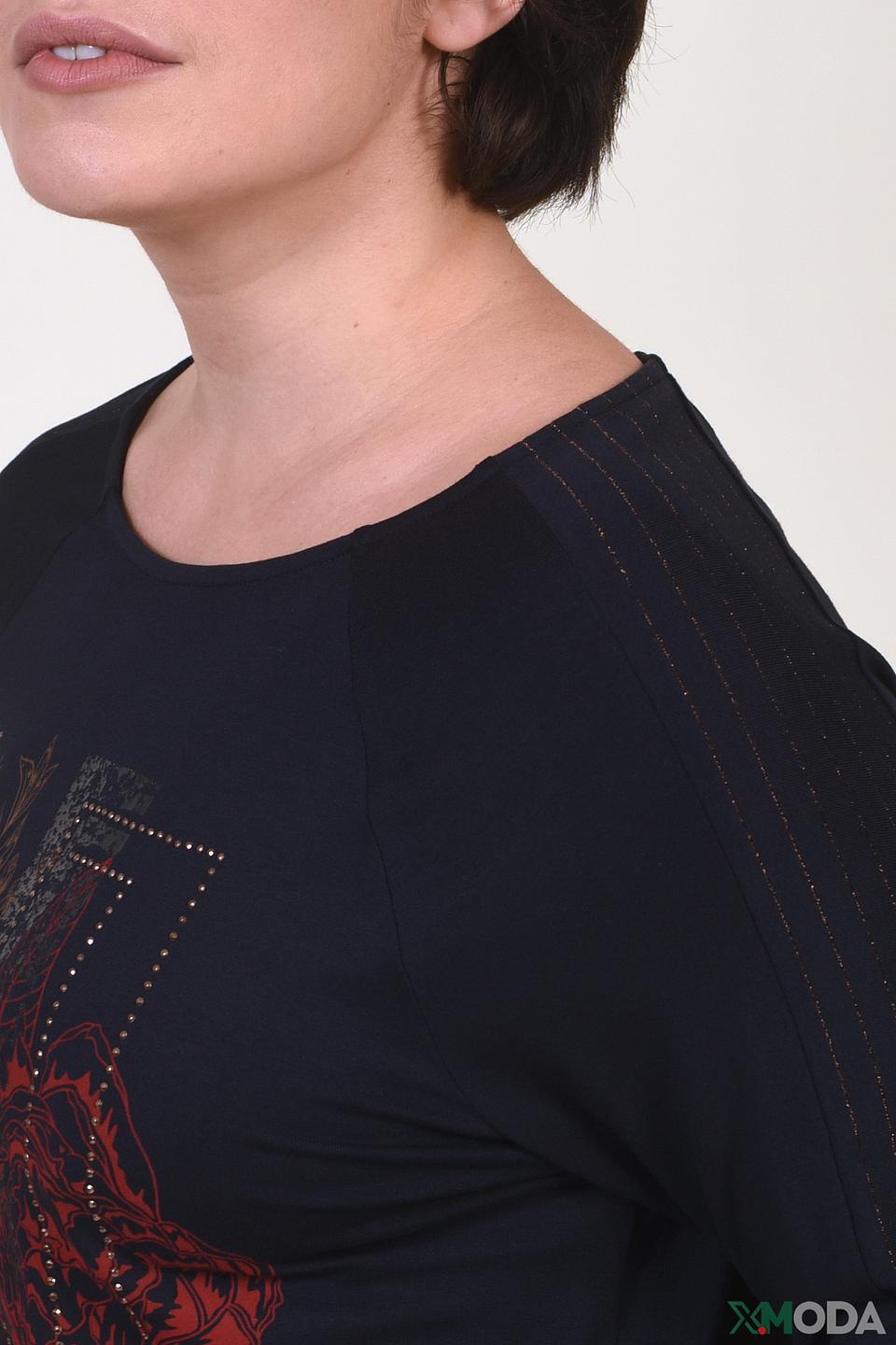 Блуза Betty Barclay с вышивкой черная