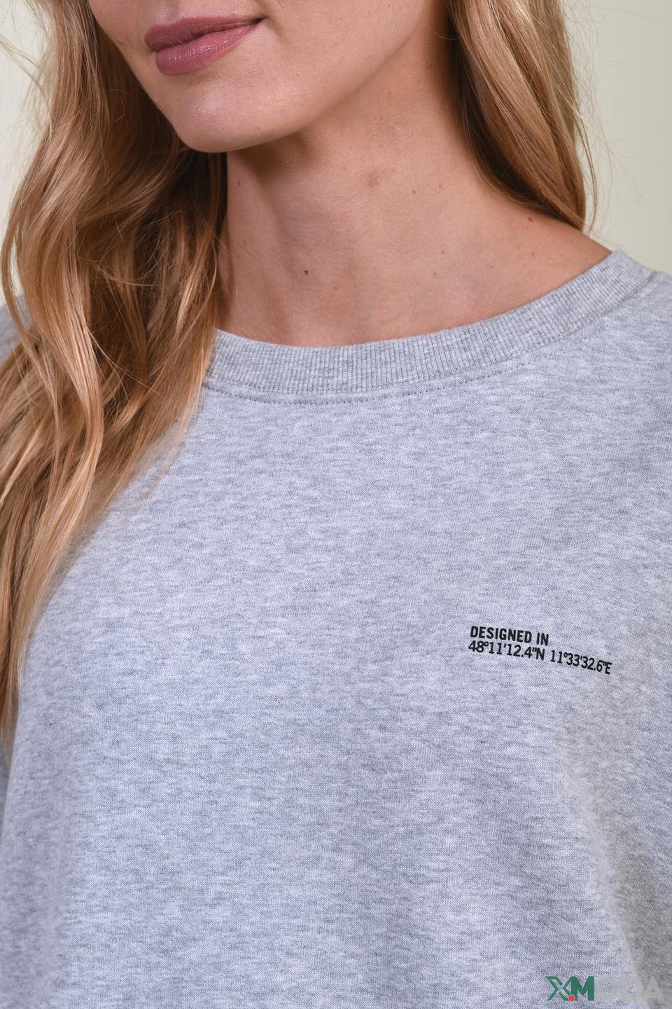 Толстовка Set женская серая