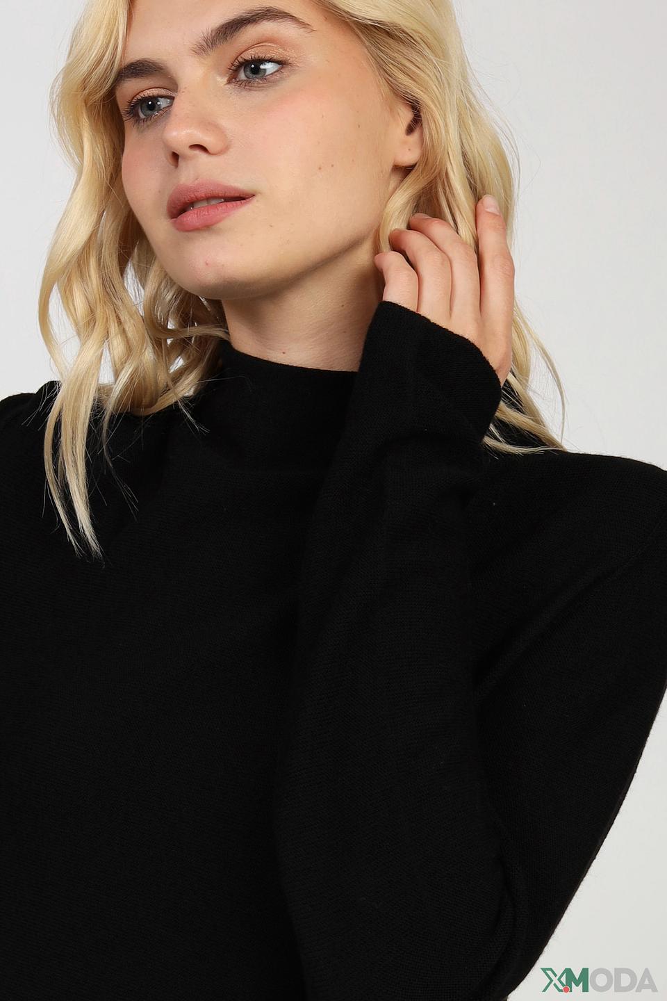 Пуловер Cinque чёрный с высоким горлом