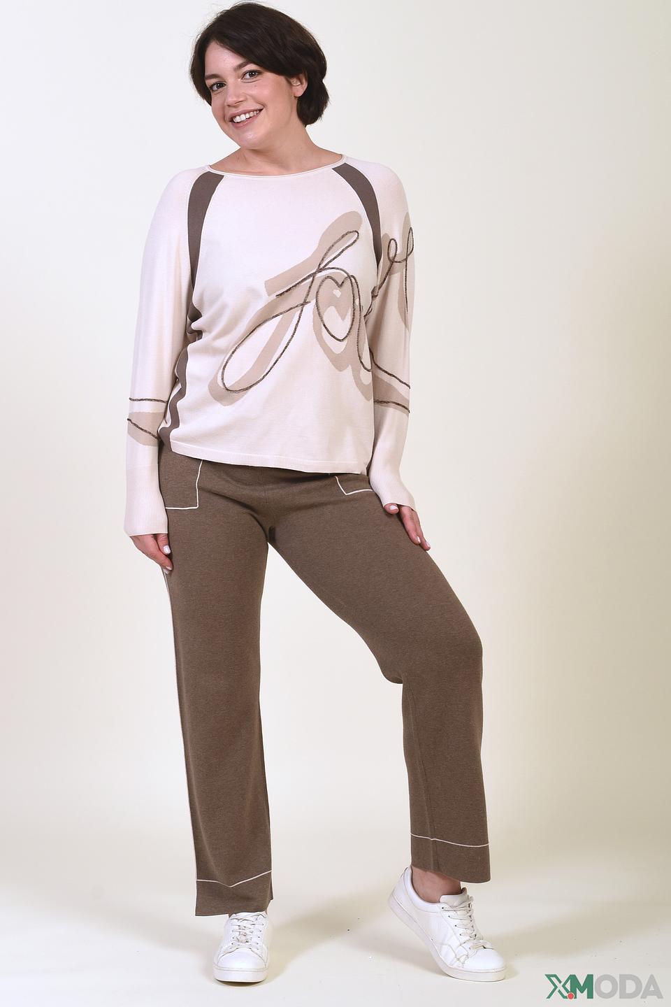 Пуловер Lecomte с принтом