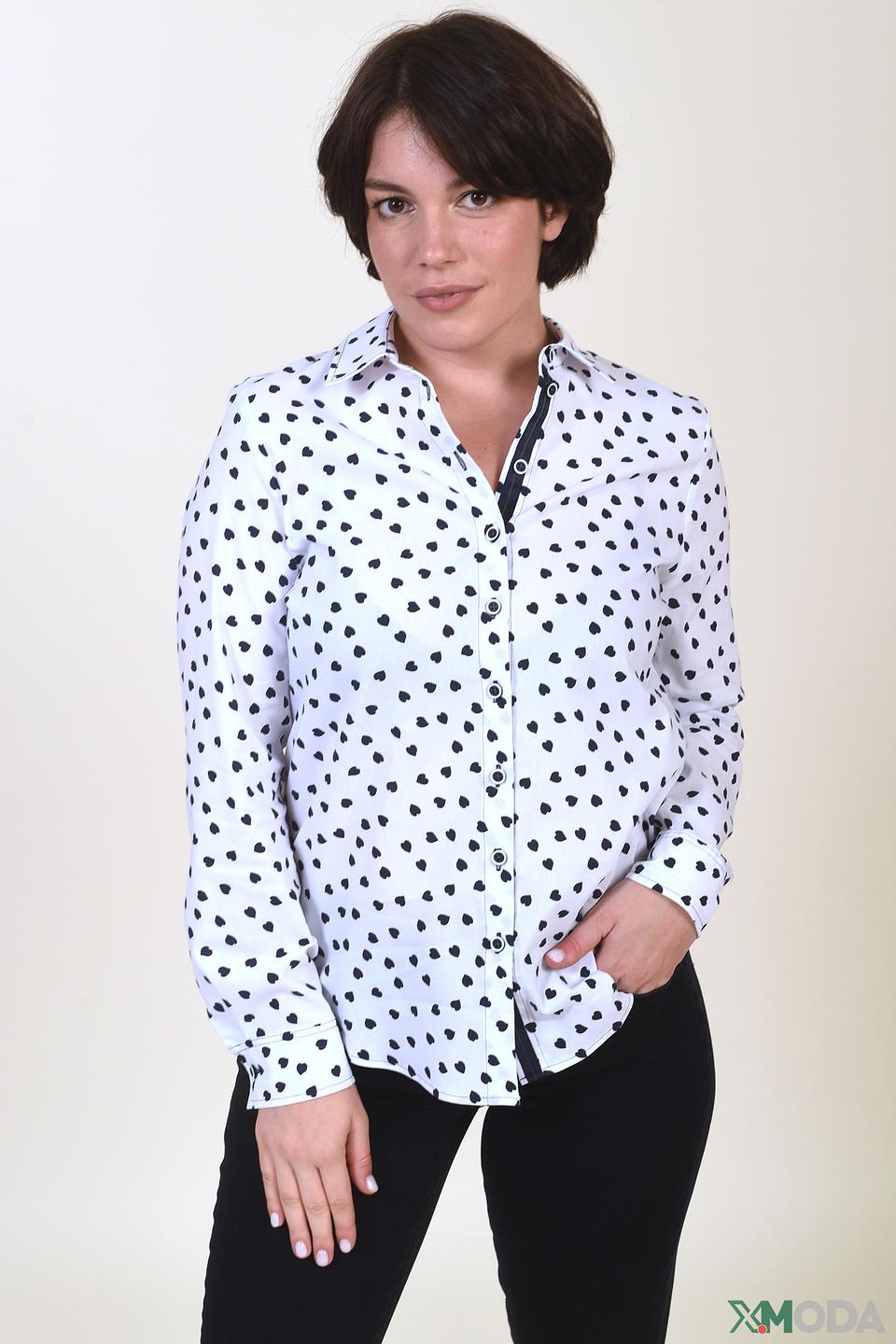 Блуза Erfo с сердечками