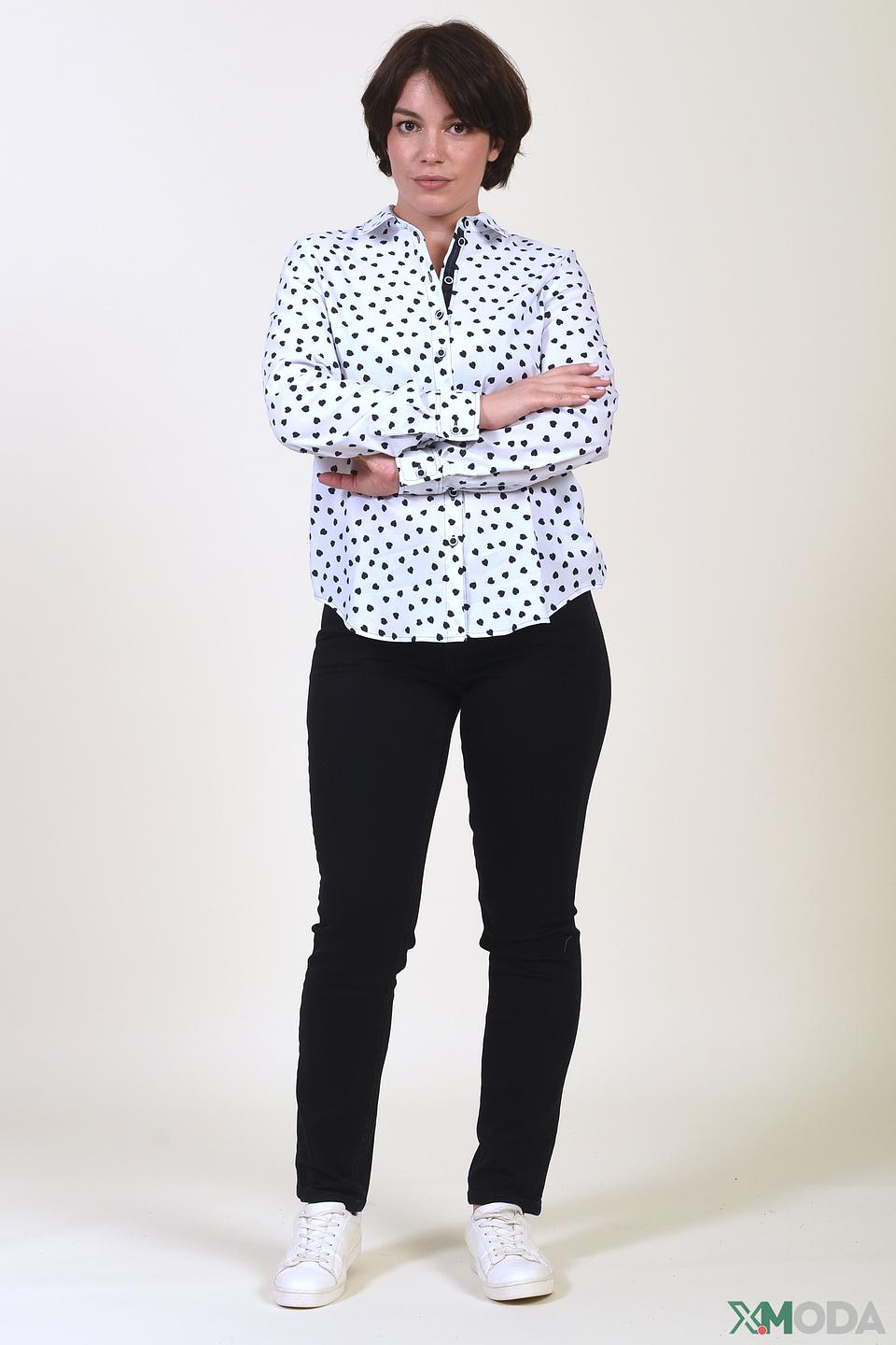 Блуза Erfo с сердечками