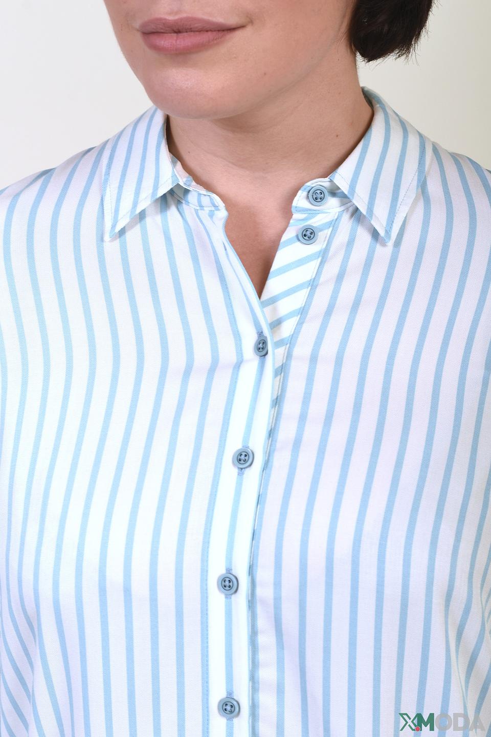 Рубашка Erfo в полоску голубую