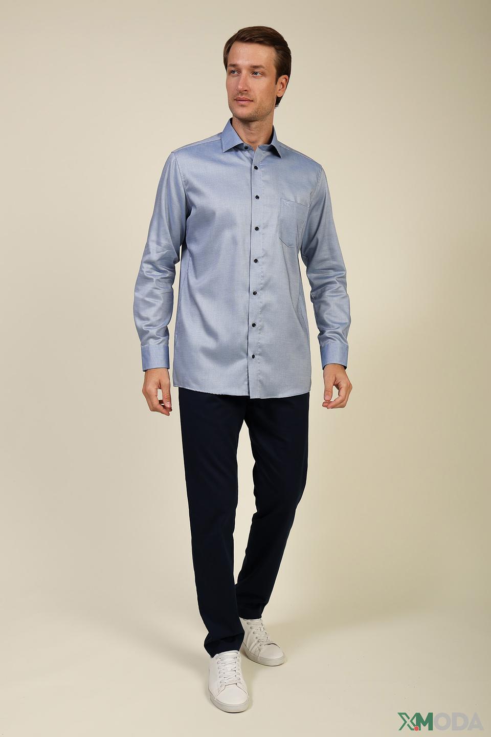Рубашка Casa Moda голубая приталенная