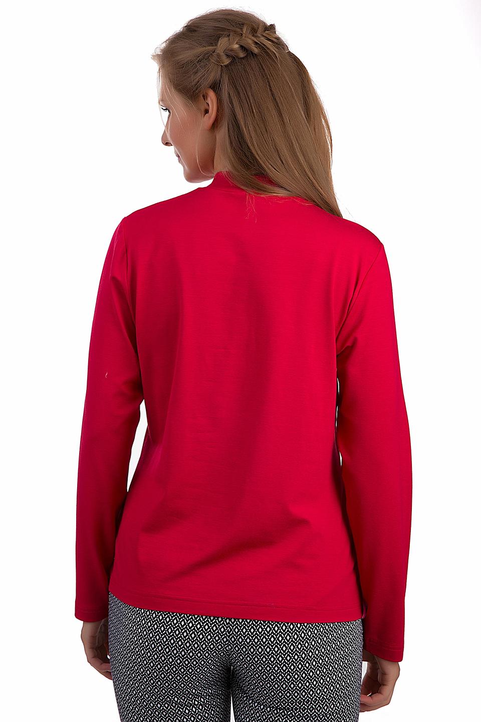 Блуза Rabe collection малиновая с горловиной