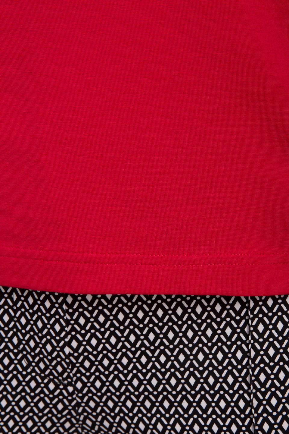 Блуза Rabe collection малиновая с горловиной