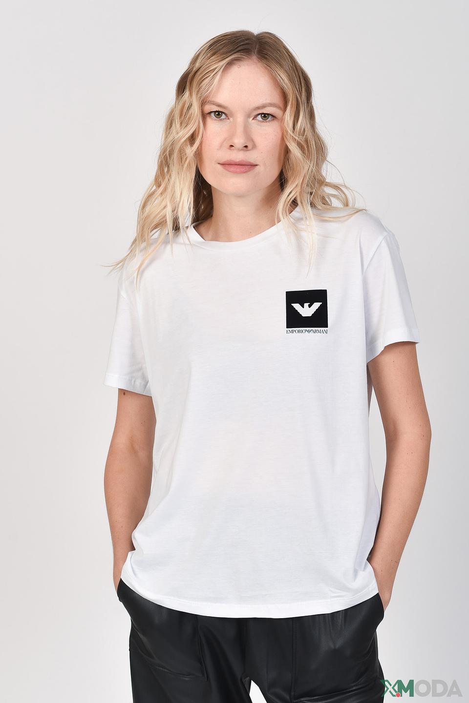 Футболка Emporio Armani женская белая