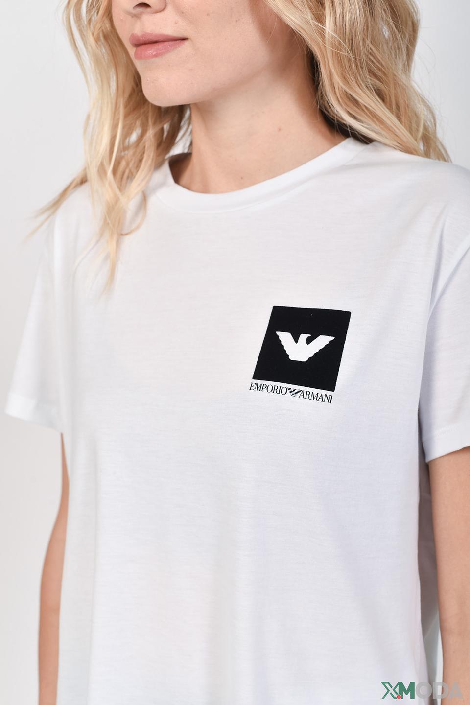 Футболка Emporio Armani женская белая
