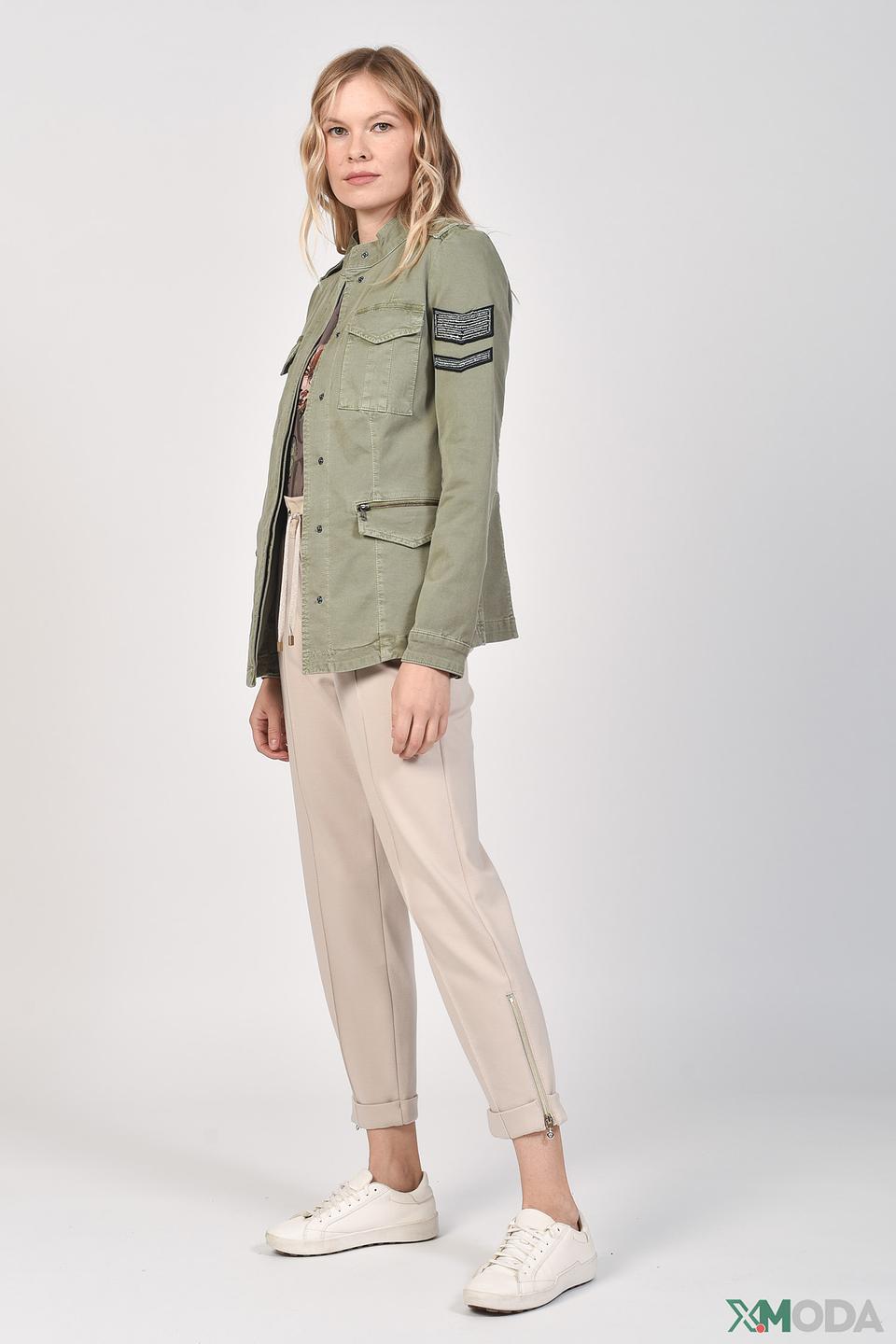 Жакет Marc Aurel хаки с погонами