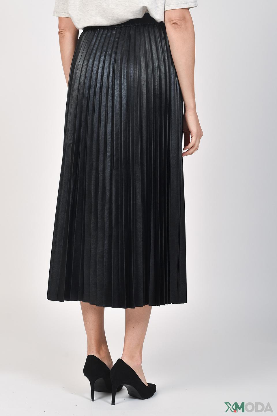 Юбка Oui плиссированная чёрная