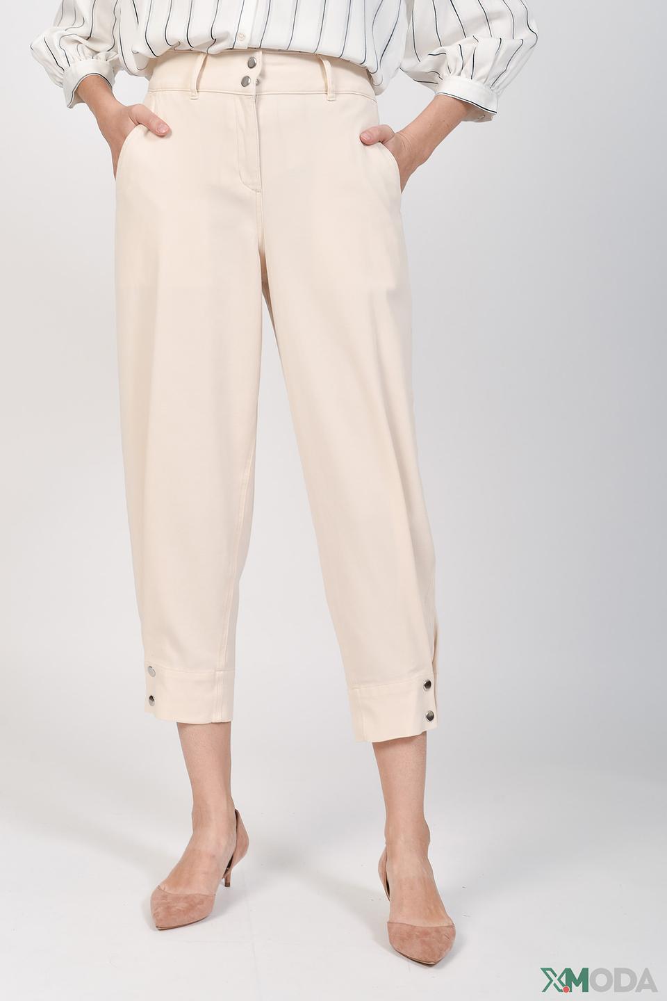 Брюки Comma кюлоты бежевые