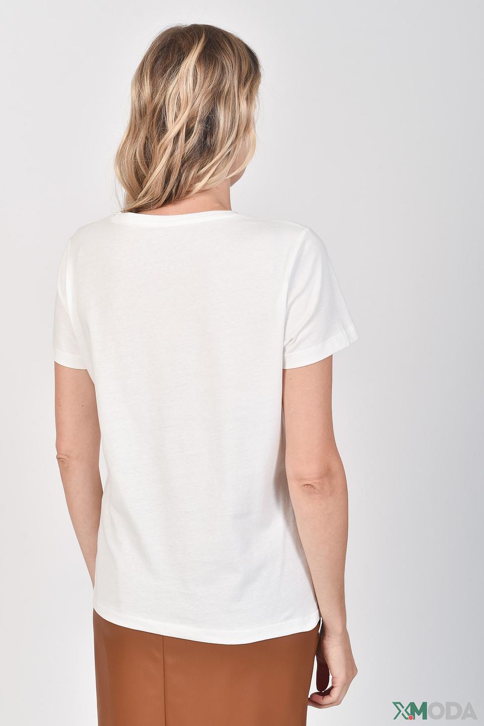 Футболка Taifun с принтом белая