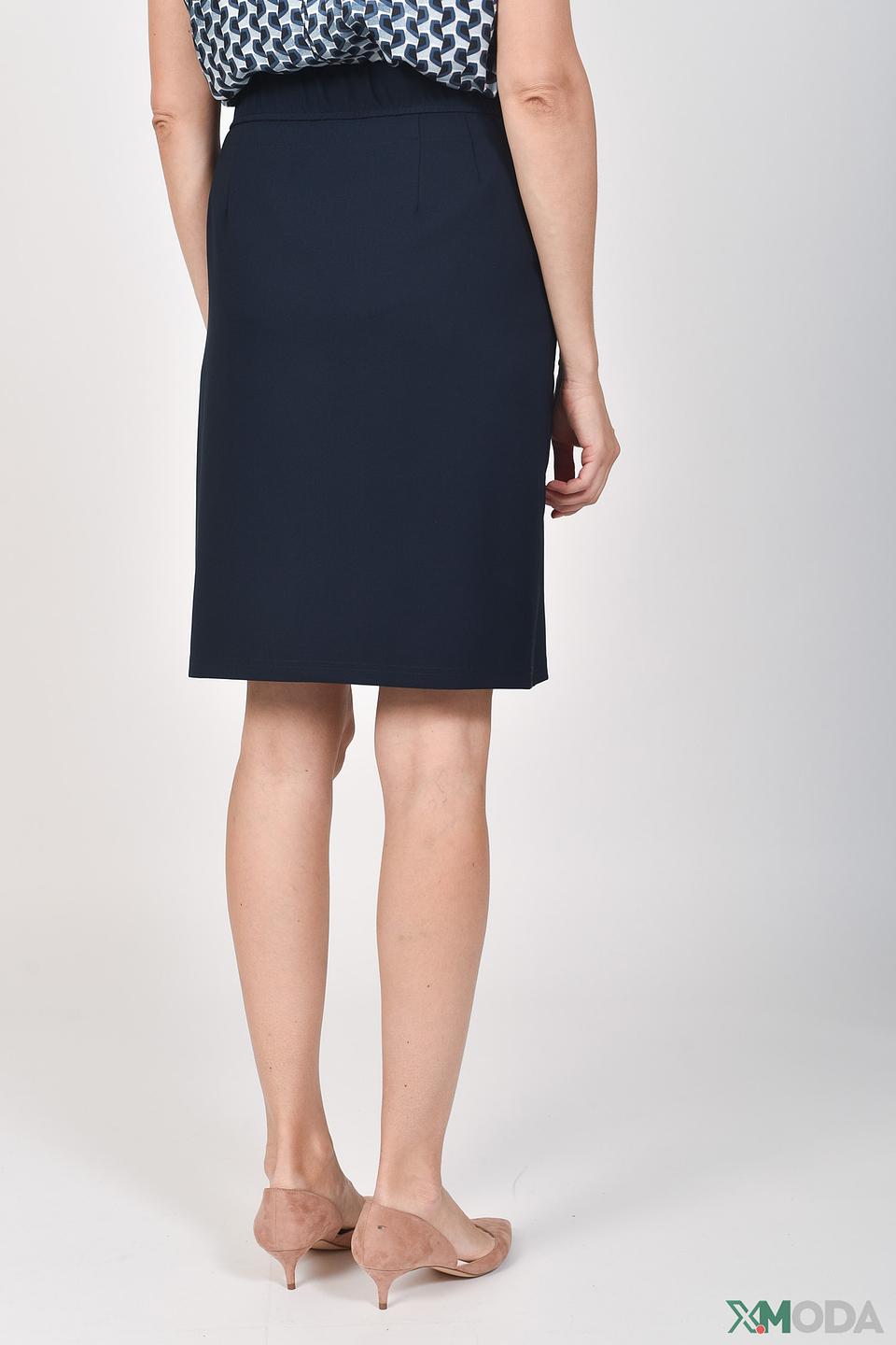 Юбка Betty Barclay темно-синяя с поясом