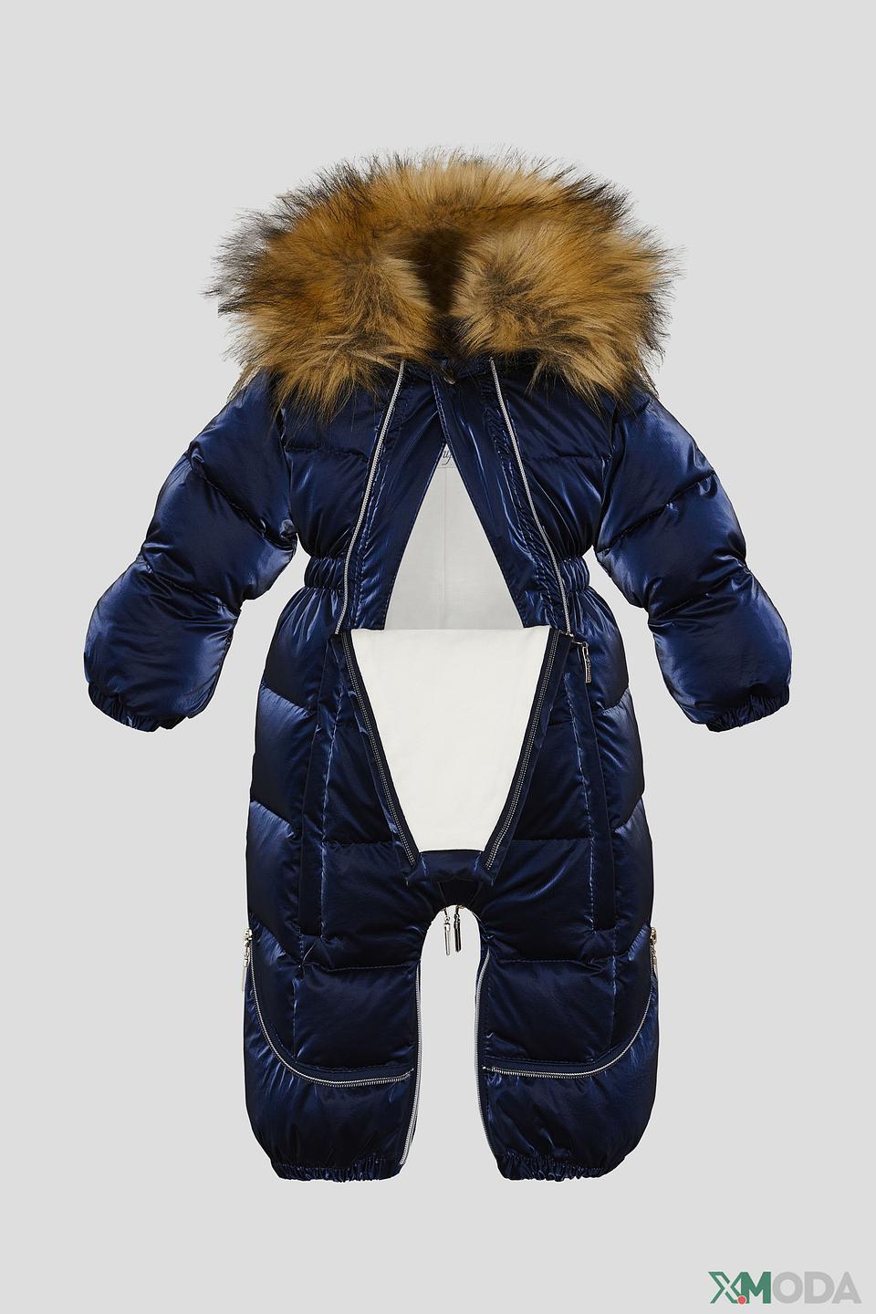 Комбинезон Choupette синий с мехом