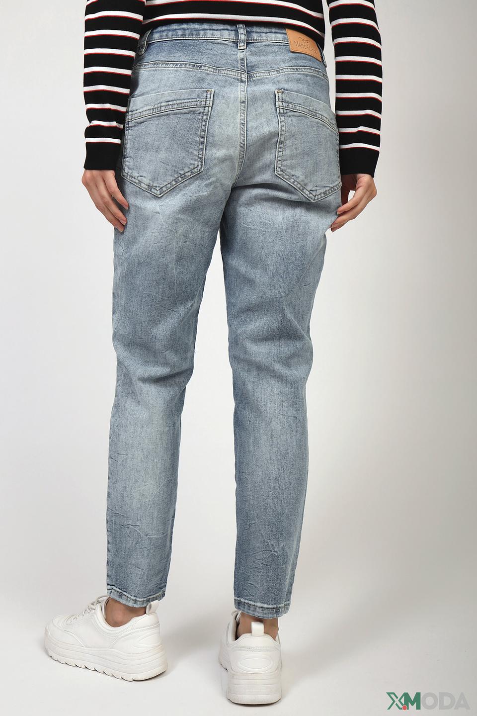 Джинсы Marc Aurel с вышивкой голубые