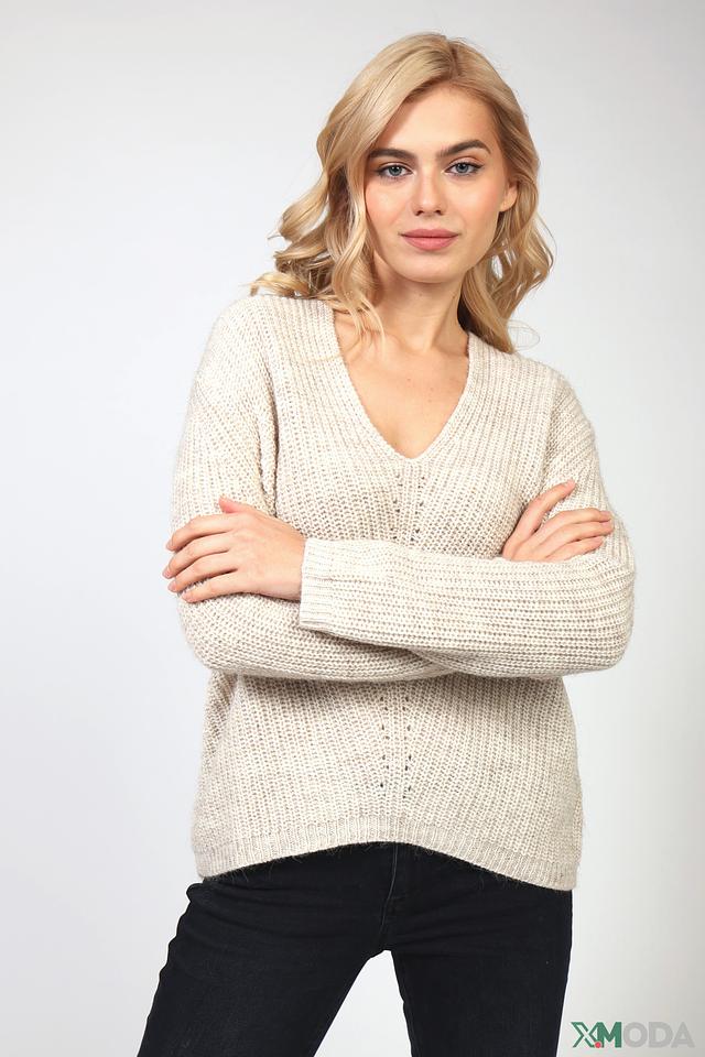 Пуловер Rich and Royal бежевый