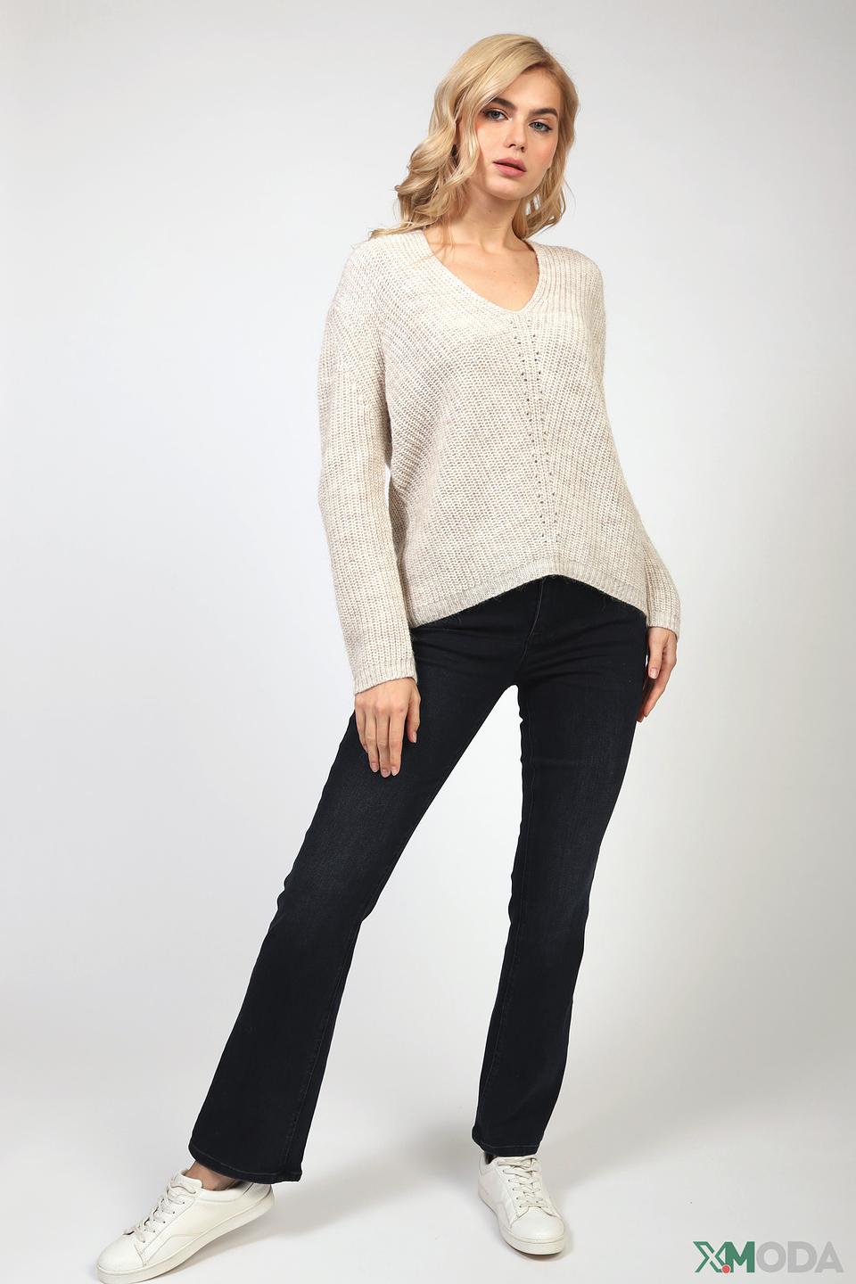 Пуловер Rich and Royal бежевый