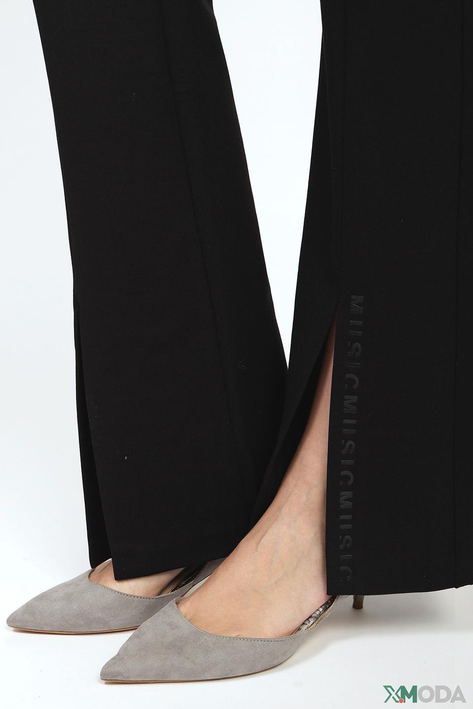 Брюки Taifun с разрезом чёрные