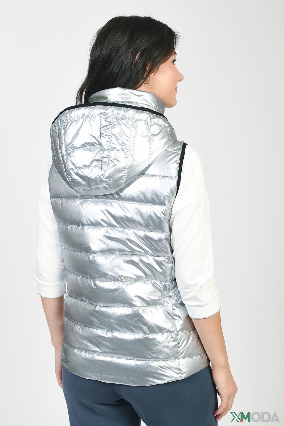Жилет Tuzzi серебристый стеганый