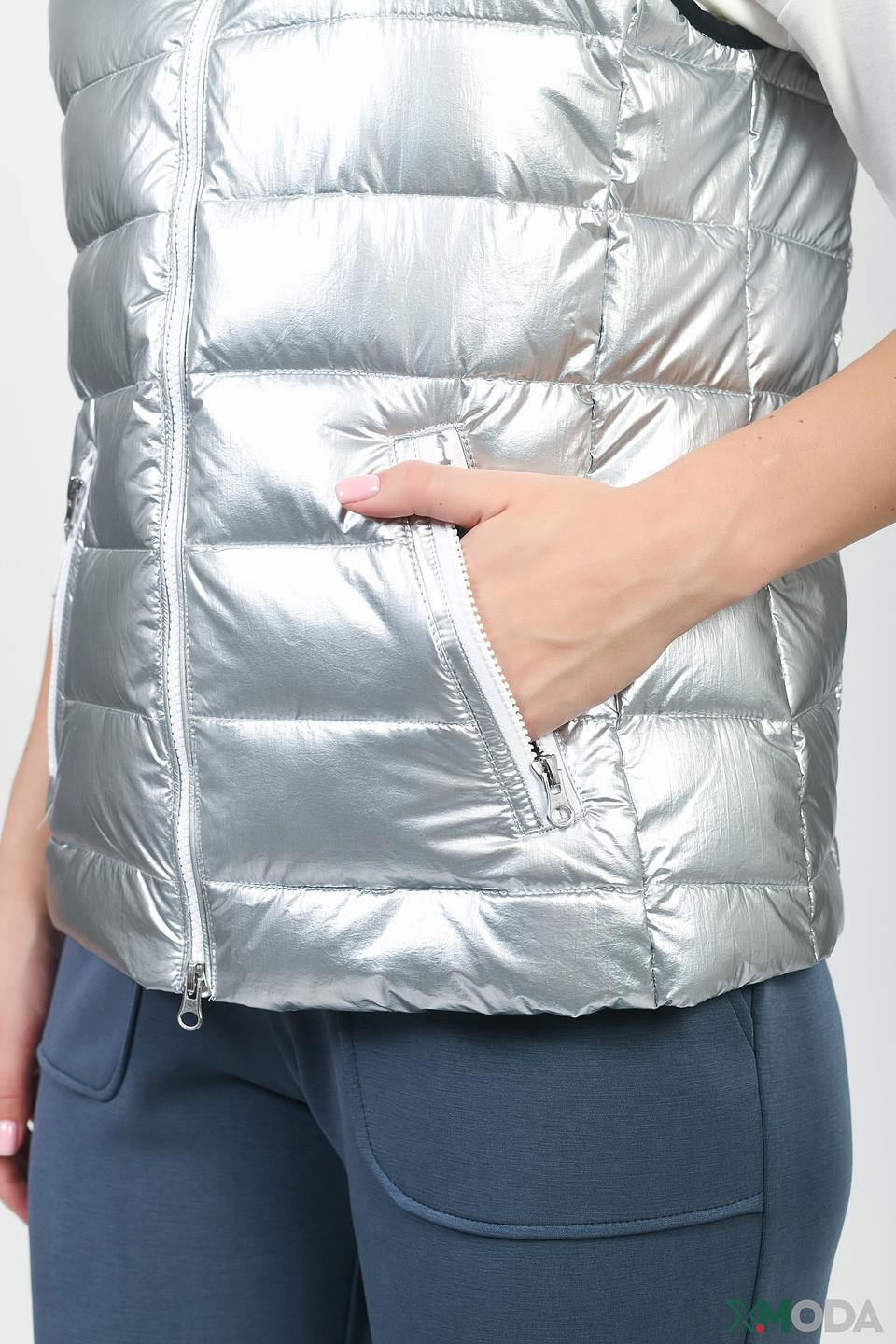 Жилет Tuzzi серебристый стеганый