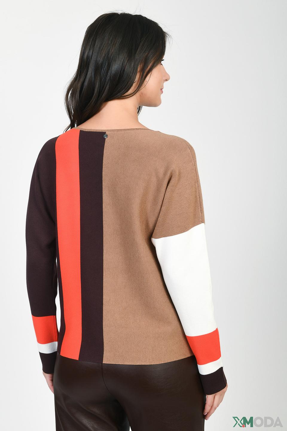 Пуловер Gerry Weber колор-блок бежевый