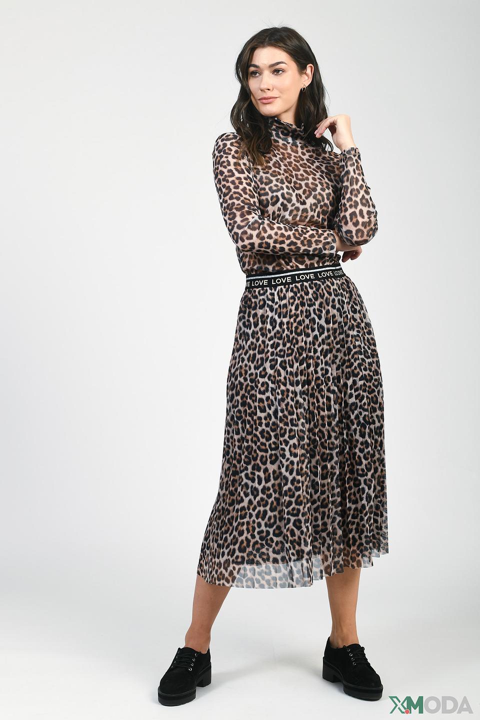 Юбка Oui леопардовый принт