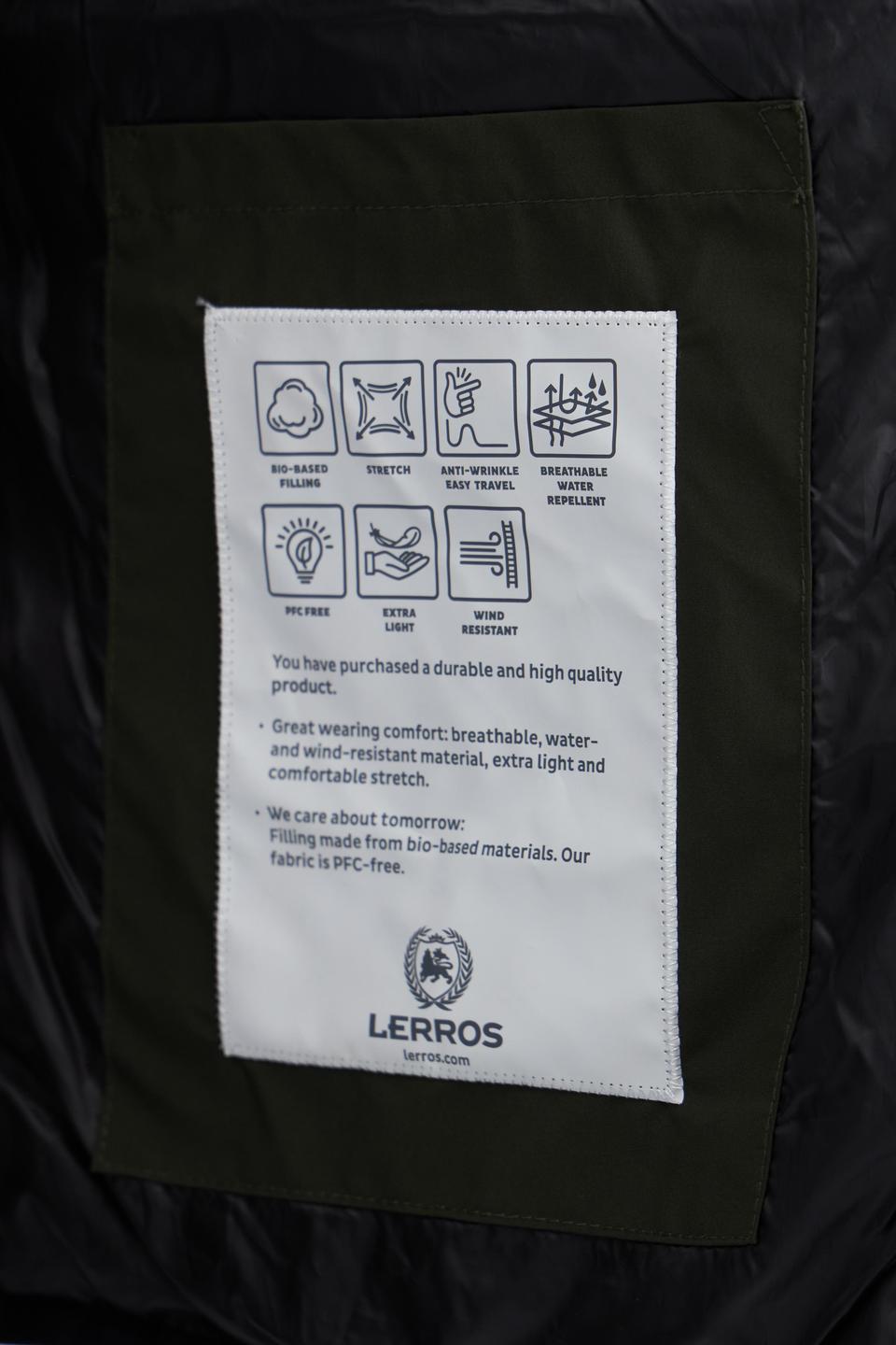 Оливковая стеганая куртка Lerros