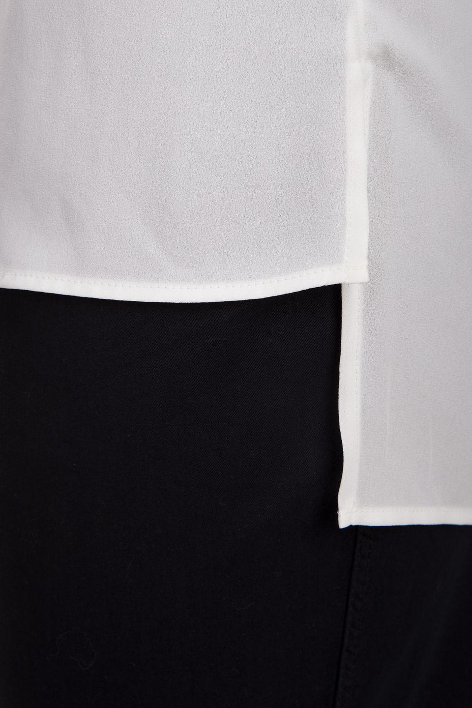 Белая блуза Steilmann рубашечного кроя с накладными карманами