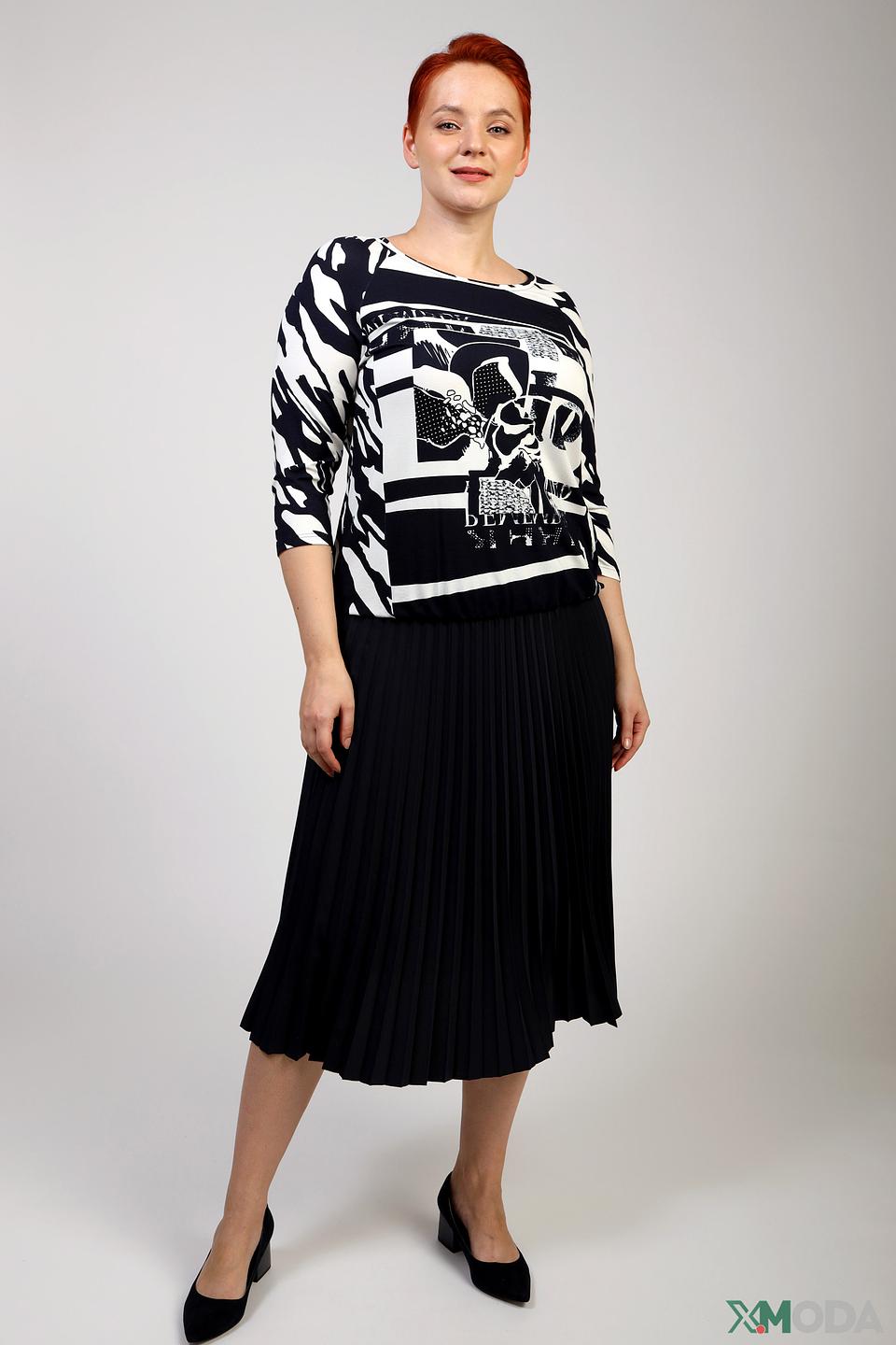 Лонгслив Frank Walder принт зебра