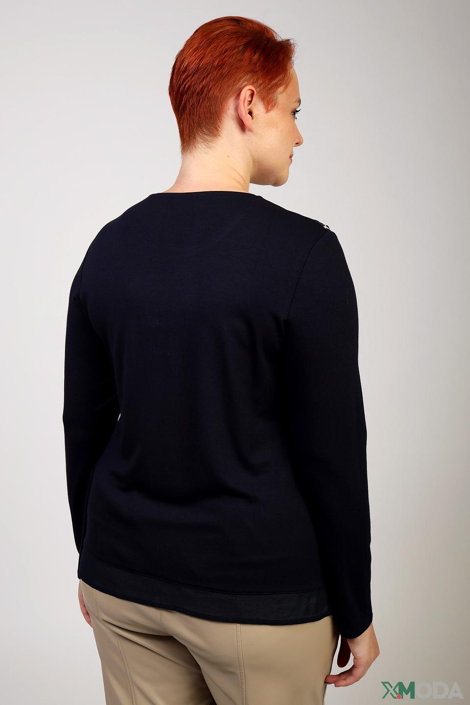 Лонгслив Lebek с леопардовым принтом