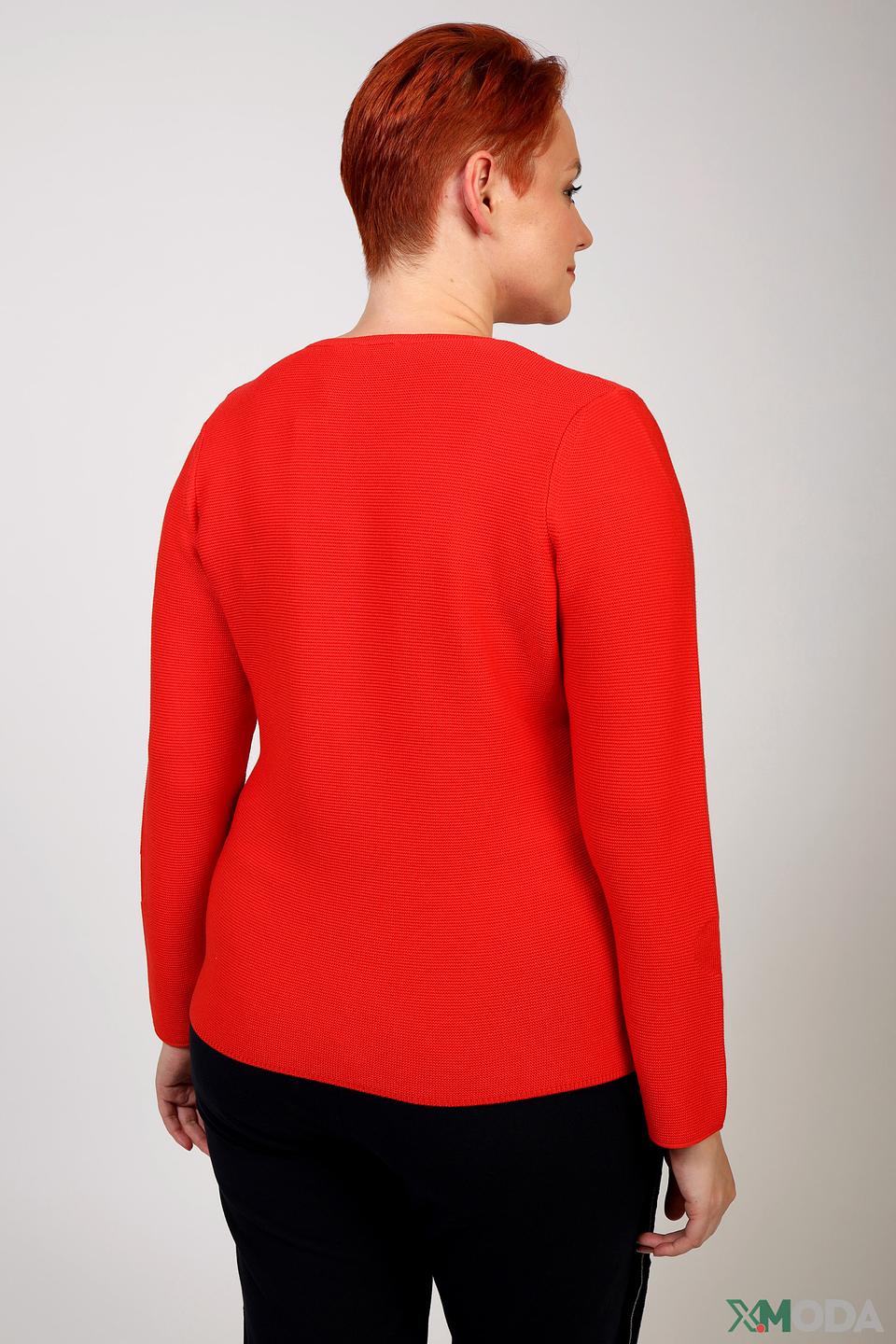 Пуловер Rabe collection красный с вышивкой