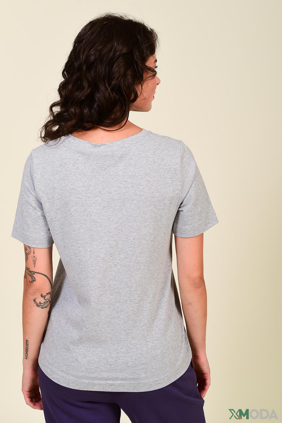 Футболка Margittes с принтом серая