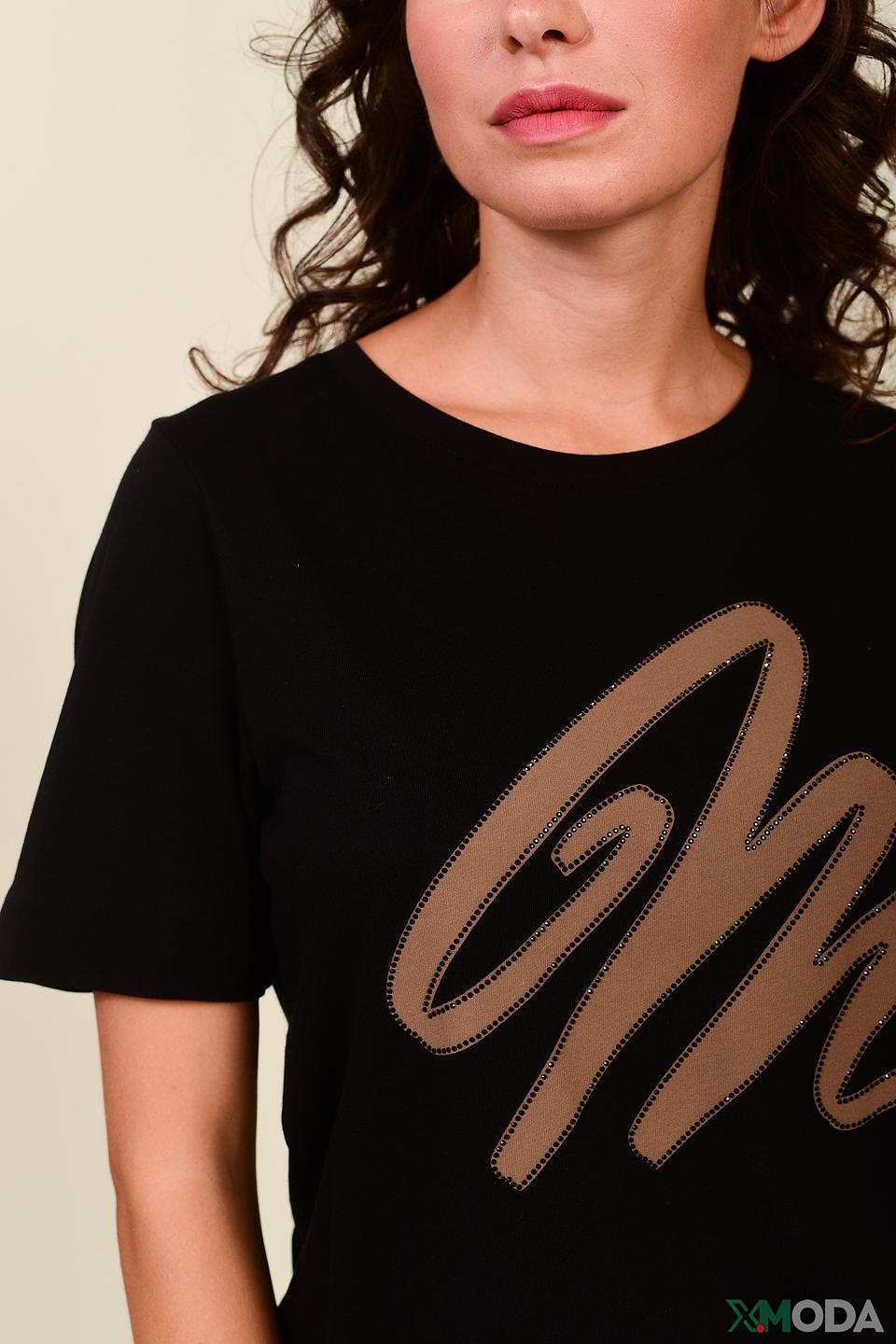 Футболка Margittes с логотипом чёрная