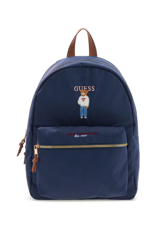 Тёмно-синий рюкзак Guess с вышивкой медведя