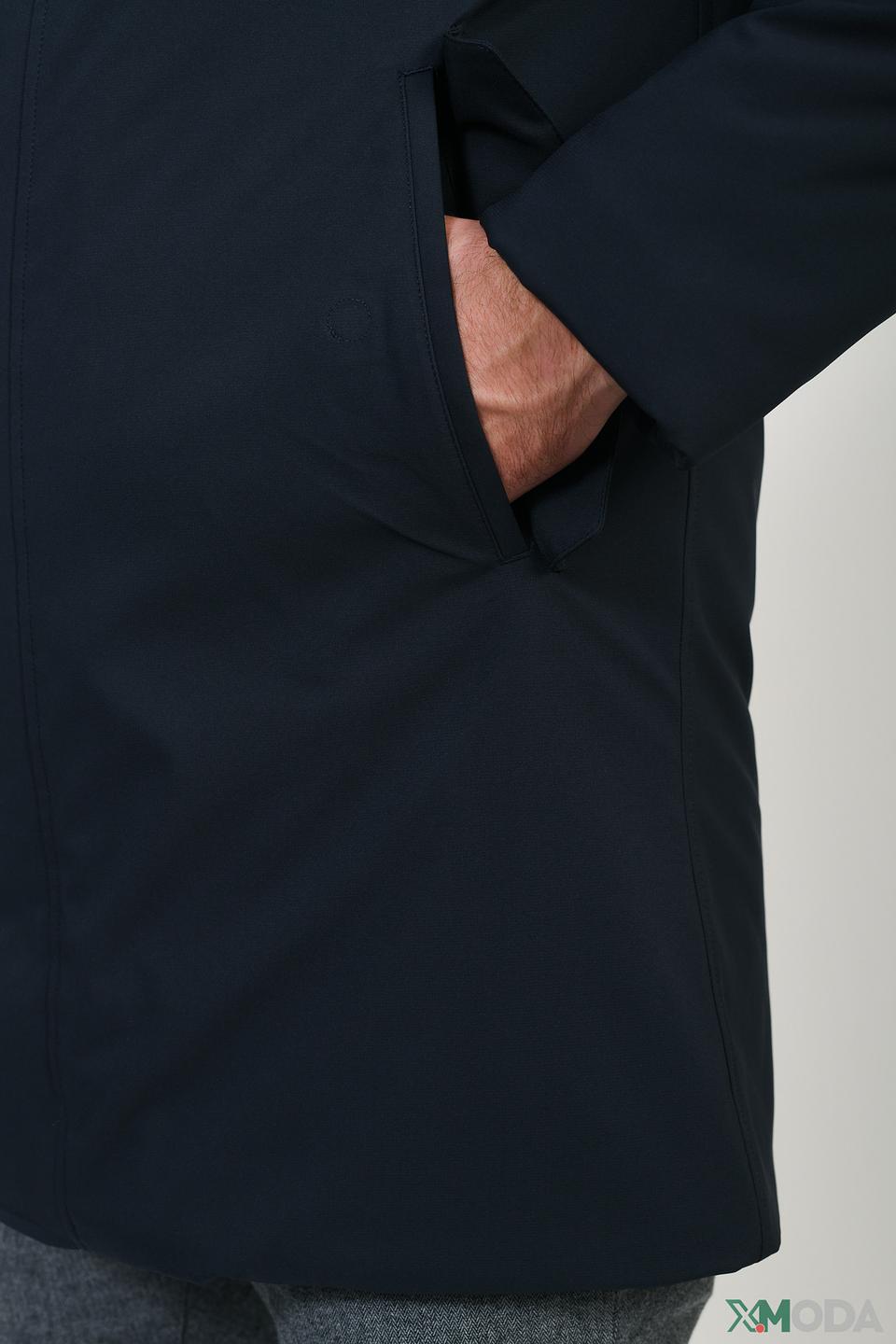 Куртка Granchio мужская темно-синяя с капюшоном