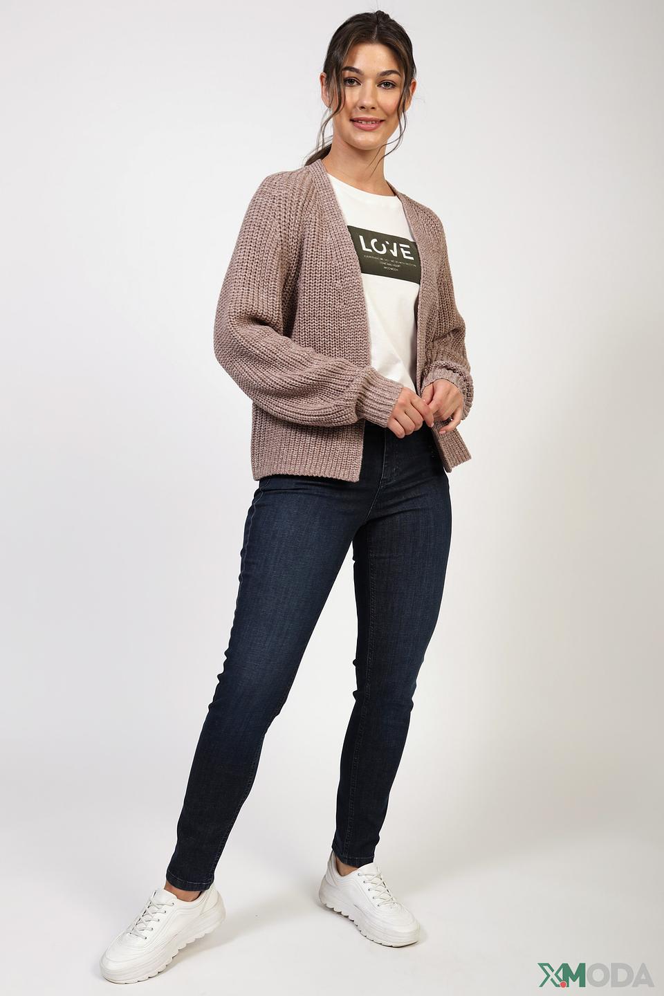 Жакет Tom Tailor вязаный бежевый