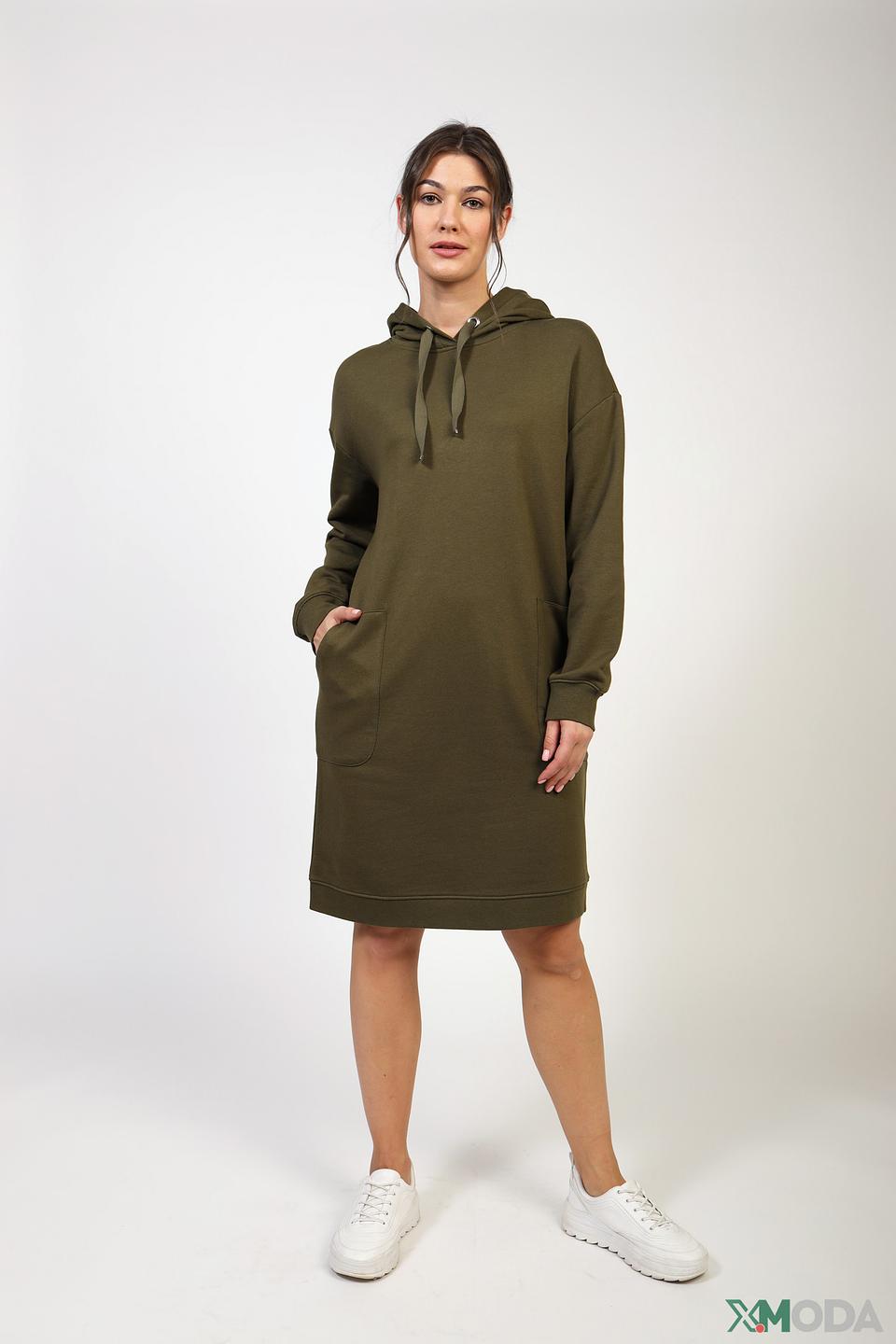 Платье Comma оверсайз хаки