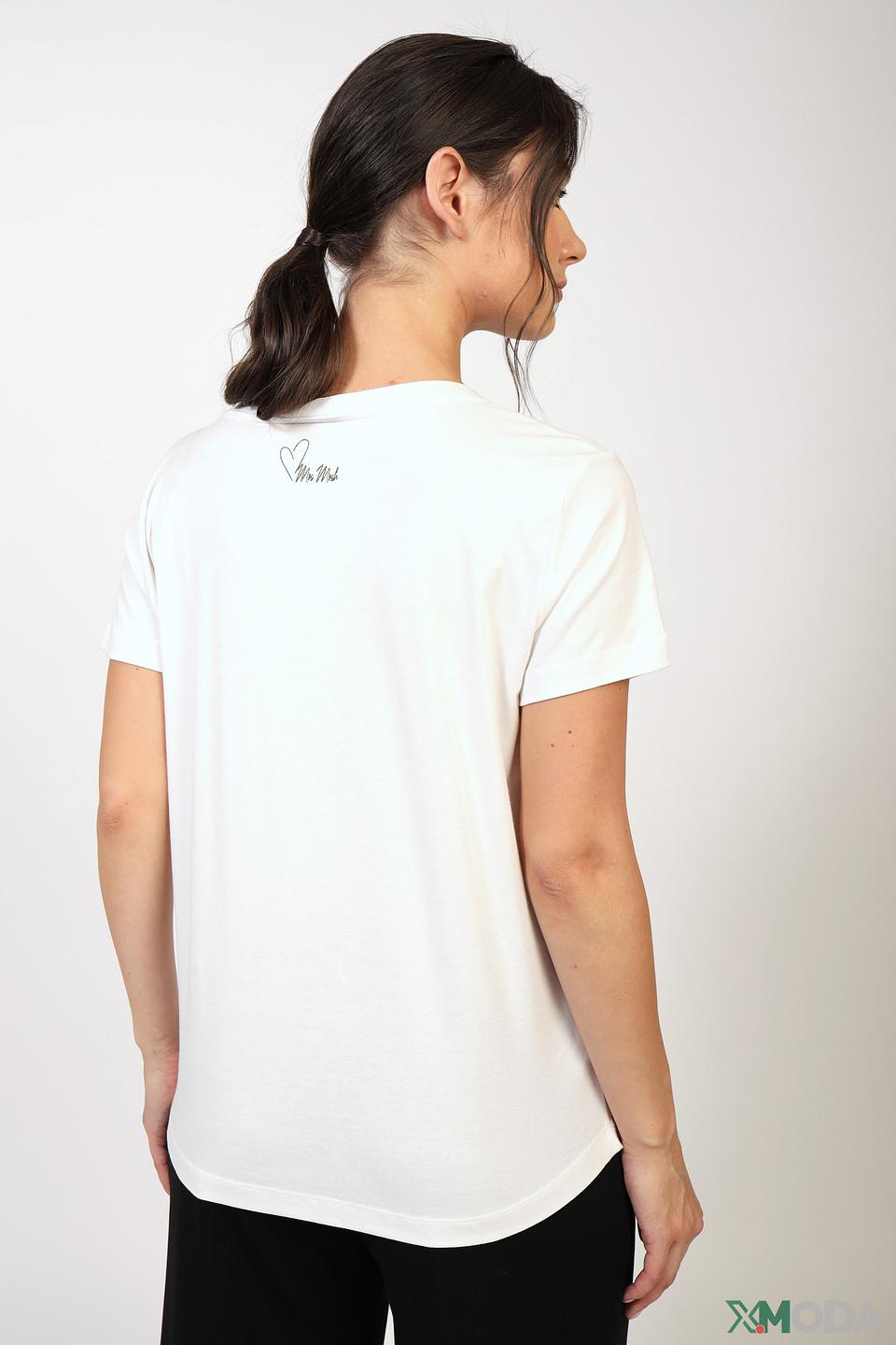 Футболка Mos Mosh с принтом LOVE белый