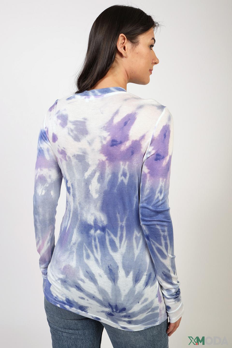 Блуза QS girl tie-dye голубая